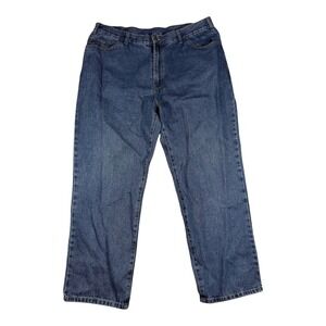 Full Blue Jeans Mens 42x30 Blue Straight Leg 100% Cotton Denim Pants